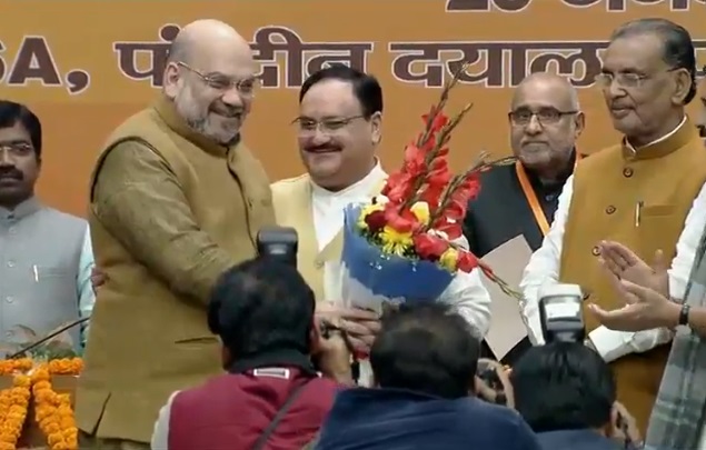 निर्विरोध भारतीय जनता पार्टी (भाजपा) के नए अध्यक्ष चुने गए जगत प्रकाश नड्डा, पार्टी के 11वें राष्ट्रीय अध्यक्ष बने