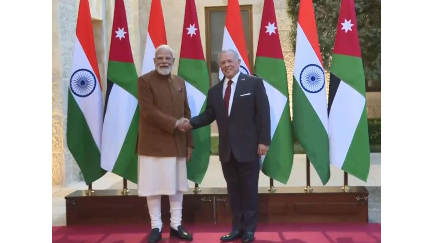 प्रधानमंत्री मोदी ने जॉर्डन में किंग अब्दुल्ला द्वितीय से की मुलाकात, आतंकवाद विरोधी उपायों और क्षेत्रीय शांति पर हुई चर्चा