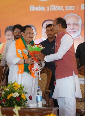 भाजपा के राष्ट्रीय अध्यक्ष ने मुख्यमंत्री को दिया धन्यवाद, शिवराज ने मध्य प्रदेश को उत्तम राज्य बनाया
