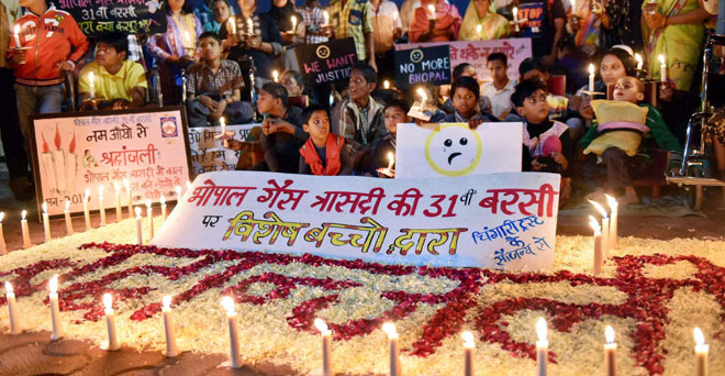 भोपाल गैस त्रासदी के 31 वर्ष