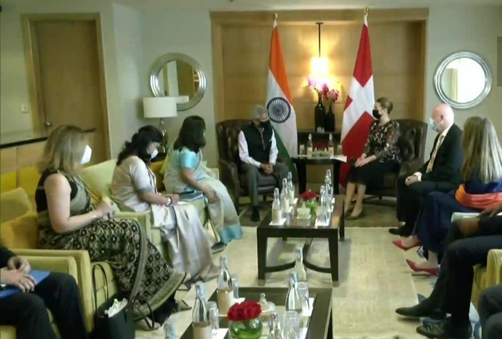 डेनमार्क की प्रधानमंत्री मेटे फ्रेडरिक्सन ने की विदेश मंत्री एस.जयशंकर से मुलाकात