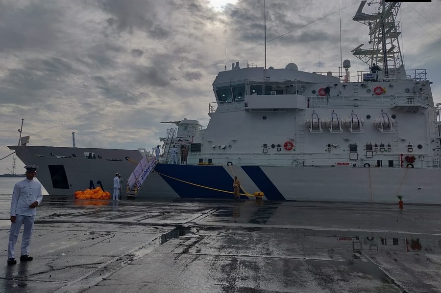 चेन्नई में गश्ती नौका 'वराह' को इंडियन कोस्ट गार्ड में शामिल किया गया