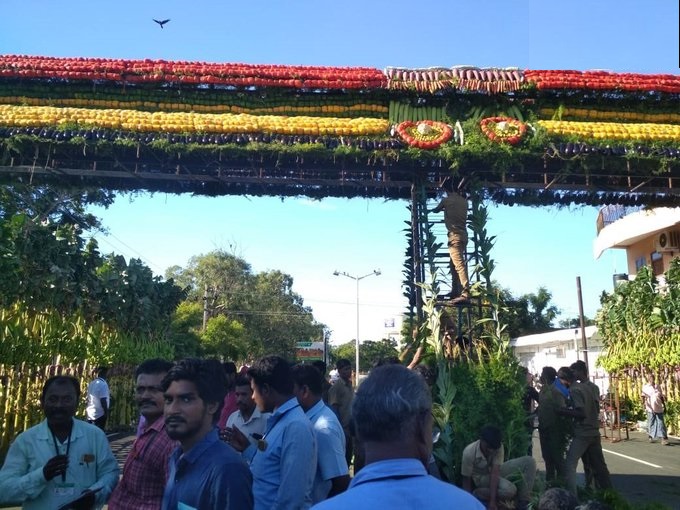 चीन के राष्ट्रपति शी जिनपिंग के स्वागत के लिए तैयार महाबलीपुरम