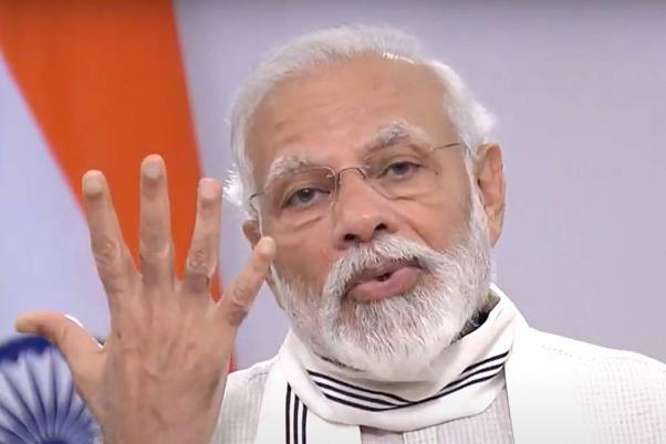 राजधानी दिल्ली में बुद्ध पूर्णिमा पर राष्ट्र को संबोधित करते प्रधानमंत्री नरेंद्र मोदी