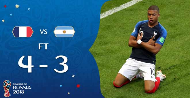 फीफा वर्ल्डकप 2018ः फ्रांस क्वार्टर फाइनल में, कीलियन एंबाप्पे ने दागे दो गोल