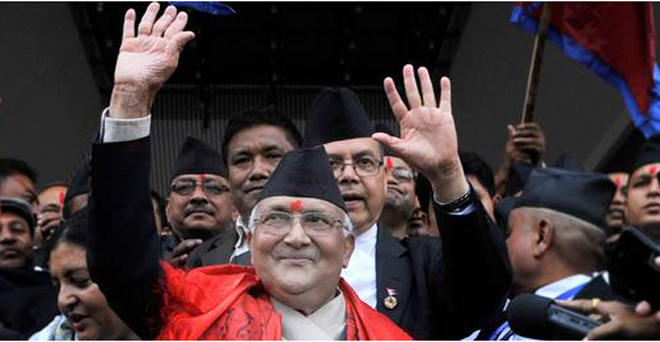केपी शर्मा ओली नेपाल के नए प्रधानमंत्री चुने गए