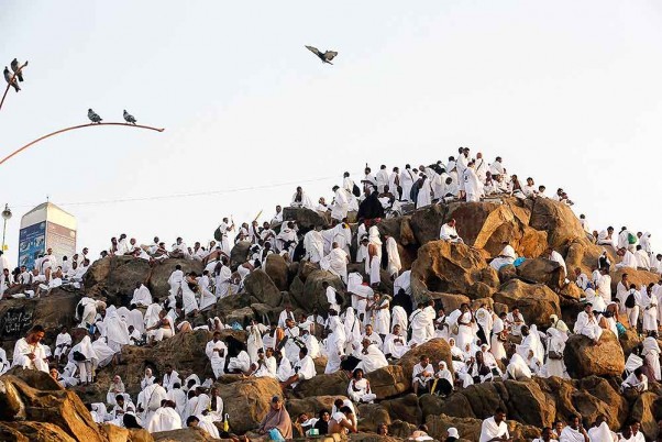 सऊदी अरब के पवित्र शहर मक्का के ‘माउंटेन ऑफ मर्सी’ का नजारा