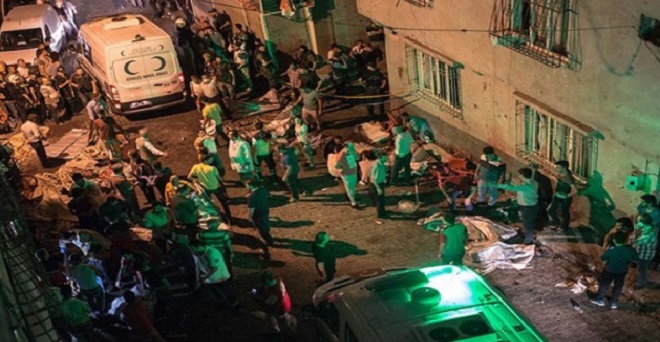 तुर्की: एक विवाह समारोह में आत्मघाती हमला, 50 लोगों की मौत