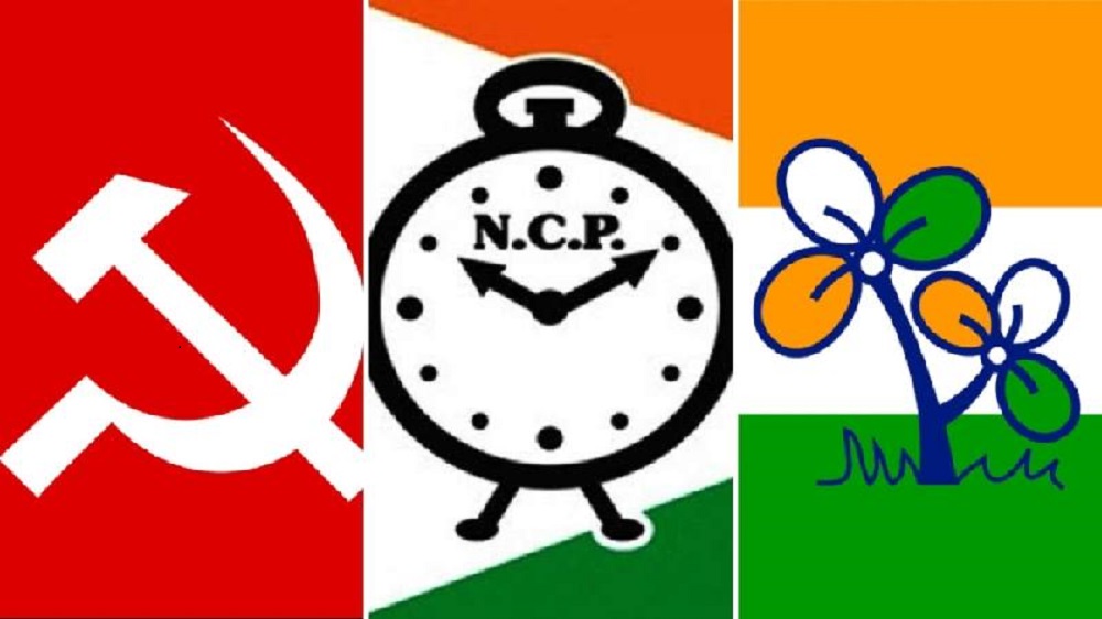राष्ट्रीय पार्टी का दर्जा बरकरार रखने टीएमसी, सीपीआई और एनसीपी ने चुनाव आयोग से मांगा मौका