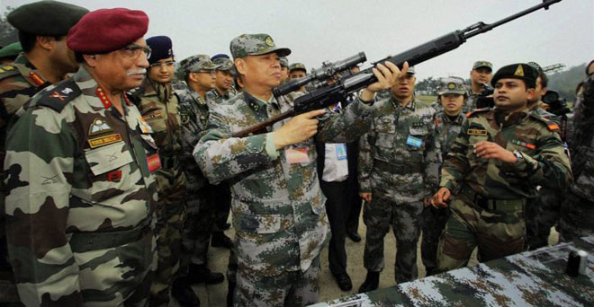 भारत और चीन की सेना का संयुक्त अभ्यास