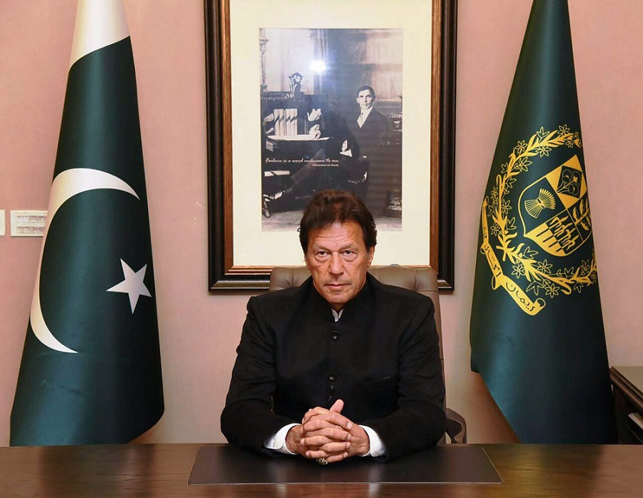 पुलवामा हमले को लेकर बयान देते पाकिस्तान के प्रधानमंत्री इमरान खान
