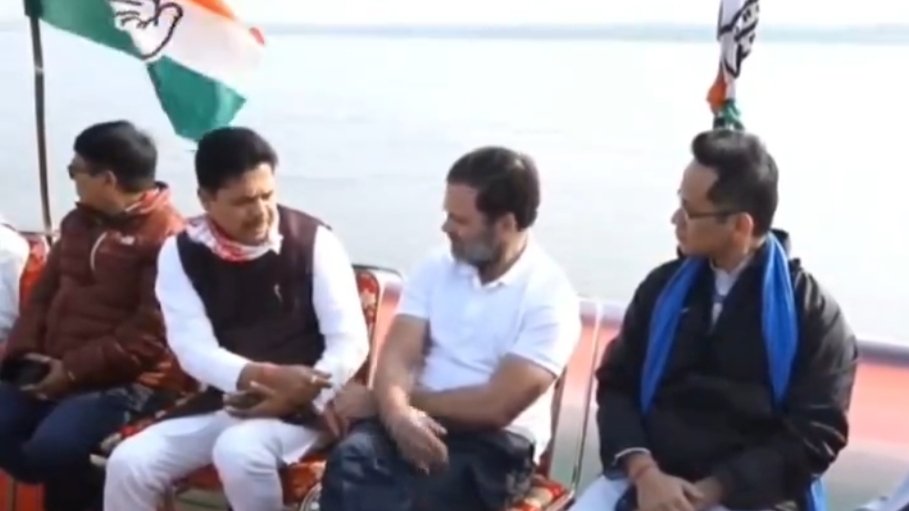असम: माजुली तक नाव की सवारी के साथ शुरू हुआ कांग्रेस की 'भारत जोड़ो न्याय यात्रा' का छठा दिन