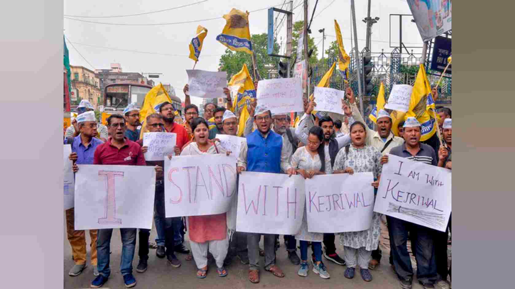 'आप' का विरोध प्रदर्शन: मध्य दिल्ली में यातायात प्रतिबंधित, कई सड़कें बंद