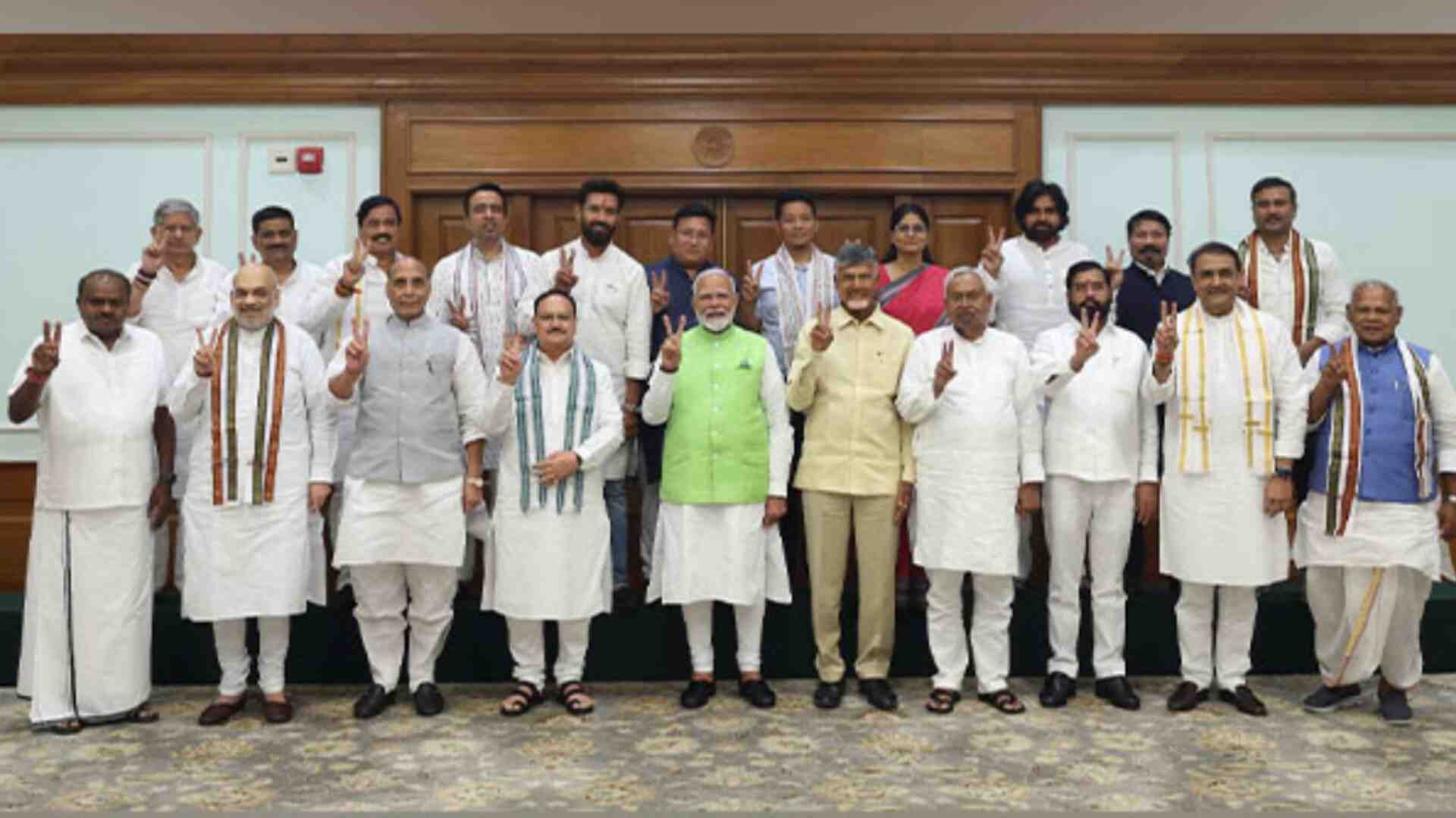एनडीए सरकार के गठन से पहले भाजपा नेताओं ने की बैठक, मंत्रिमंडल चयन को लेकर हुआ मंथन?
