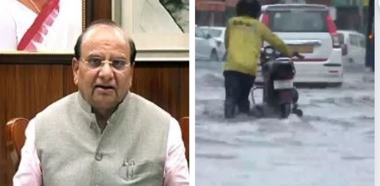 दिल्ली में बारिश: उपराज्यपाल ने आपात बैठक की, अधिकारियों की छुट्टियां रद्द