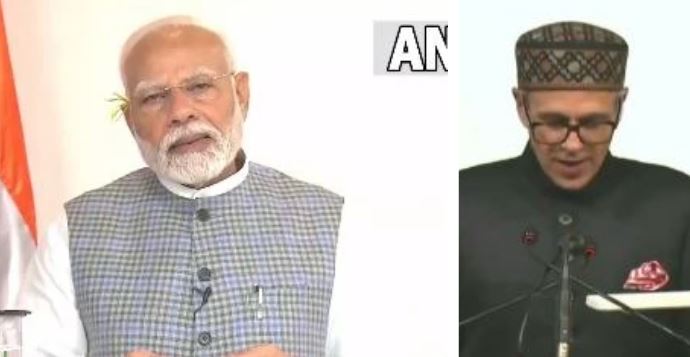 प्रधानमंत्री मोदी ने जम्मू-कश्मीर के मुख्यमंत्री के रूप में शपथ लेने पर उमर अब्दुल्ला को बधाई दी