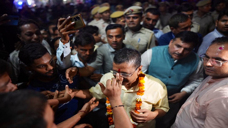 केजरीवाल ने भाजपा को चुनाव लड़ने की दी चुनौती, 'हमले की कोशिश' के लिए की उसके 'गुंडों' की आलोचना