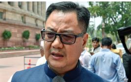 राजग ने किया कांग्रेस की ‘करतूतों’ का पर्दाफाश, बौखलाई कांग्रेस ने लिया शरीरिक बल का सहारा: रीजीजू