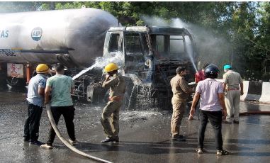 राजस्थान: गैस टैंकर हादसे में घायल हुए एक और व्यक्ति की मौत, मृतकों की संख्या 20 हुई