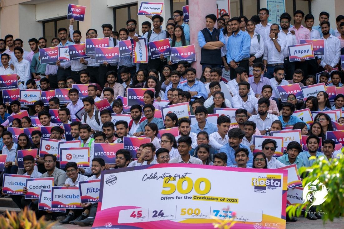 जेईसीआरसी यूनिवर्सिटी में महिलाओं का शानदार प्रदर्शन – 35% प्लेसमेंट महिला छात्रों के नाम, नारी शक्ति का नया स्वरूप