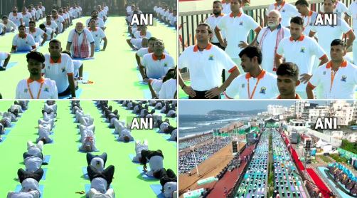 धरती, समंदर से लेकर हिमालय तक लगा योग का आसन, भारत ने दुनिया को दिया बड़ा संदेश