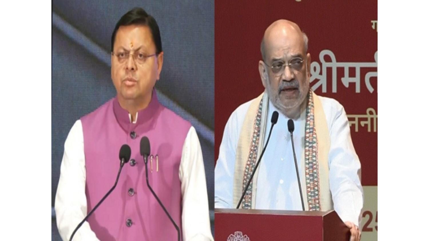 उत्तराखंड के सीएम धामी ने केंद्रीय गृह मंत्री अमित शाह को राज्य में भारी बारिश की स्थिति से अवगत कराया