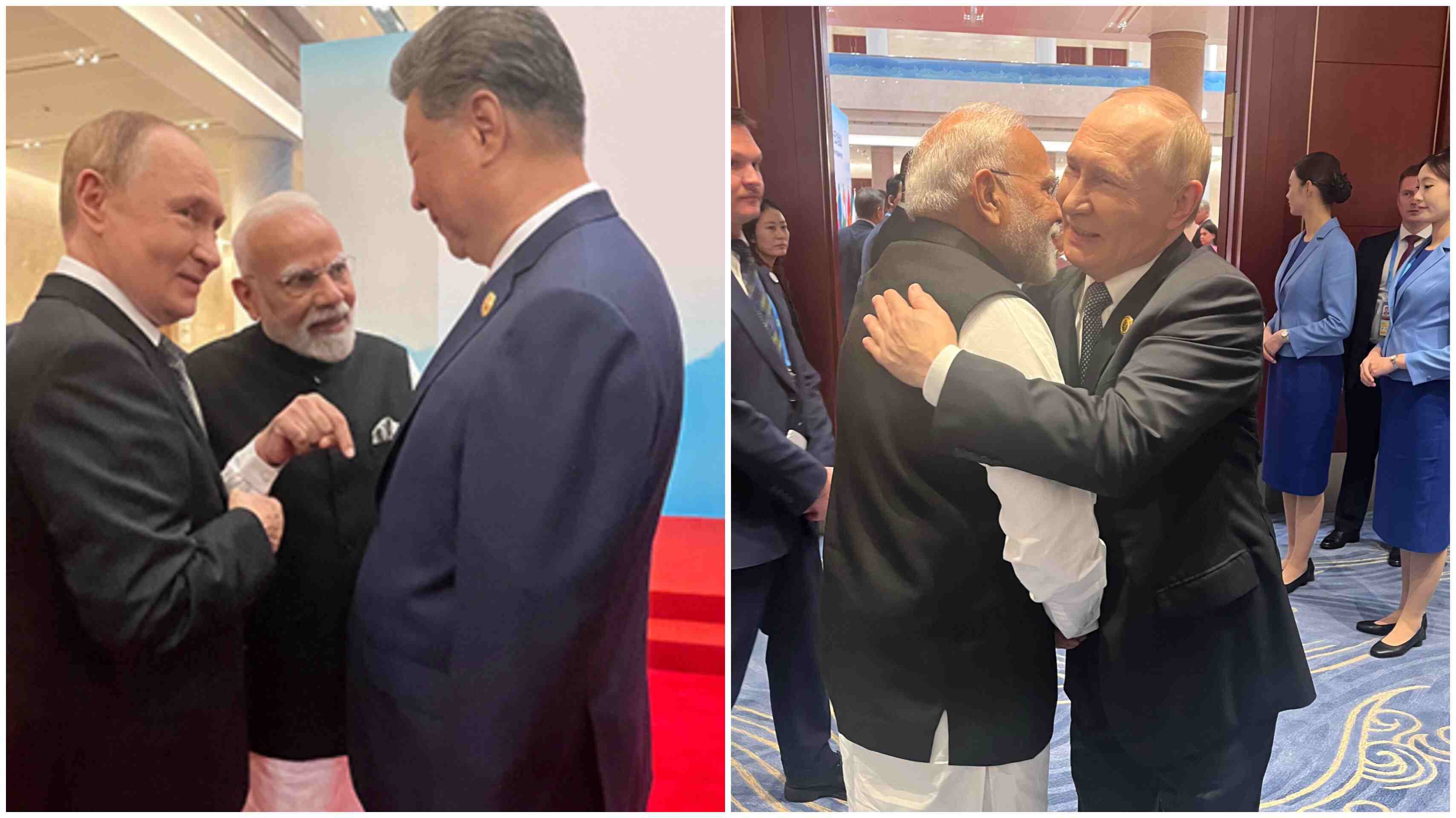 चीन में एससीओ शिखर बैठक: मोदी, पुतिन और जिनपिंग के बीच दिखी दोस्ताना बातचीत