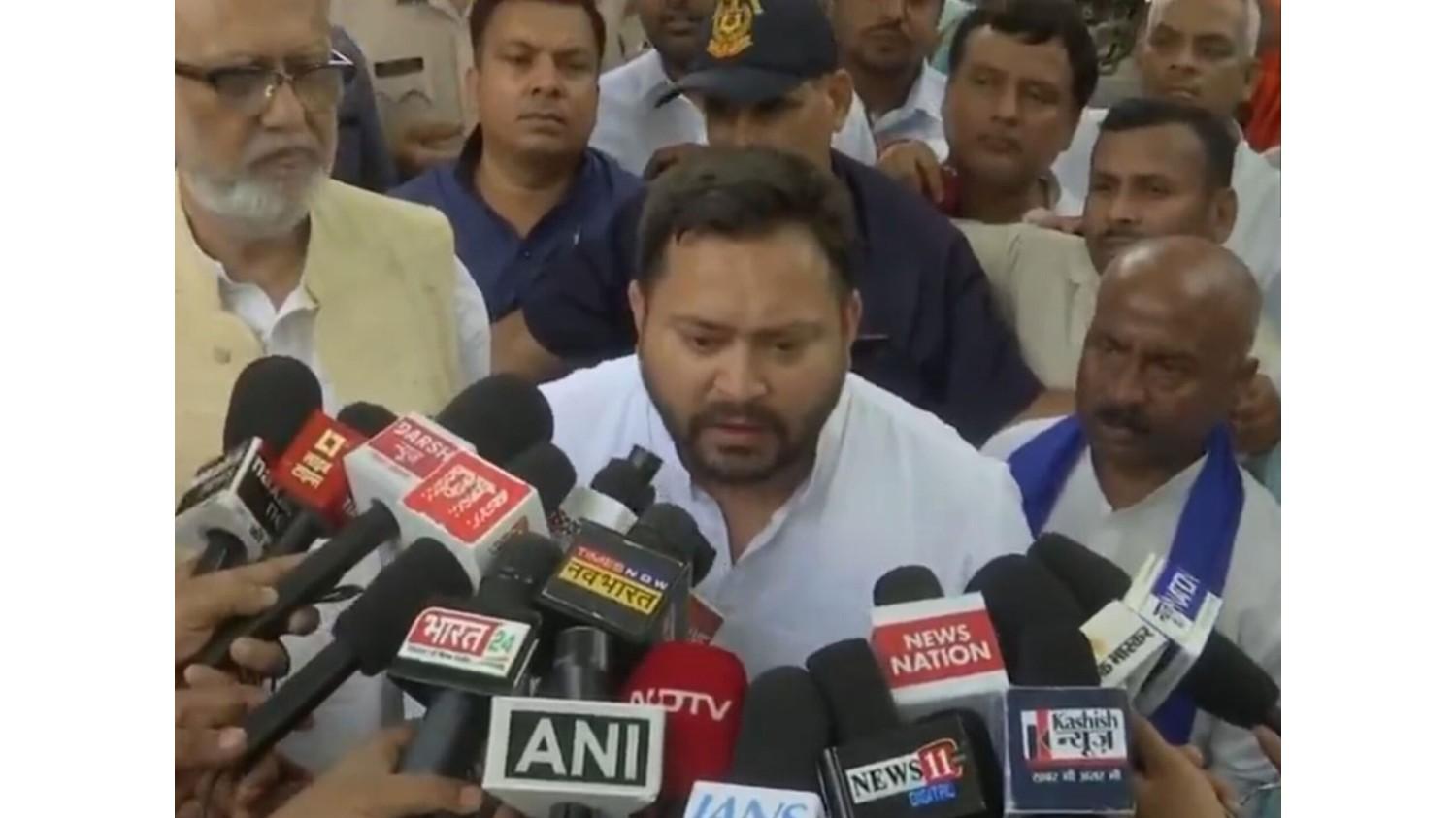 बिहार की कानून व्यवस्था पर तेजस्वी यादव ने जताया रोष , कहा 