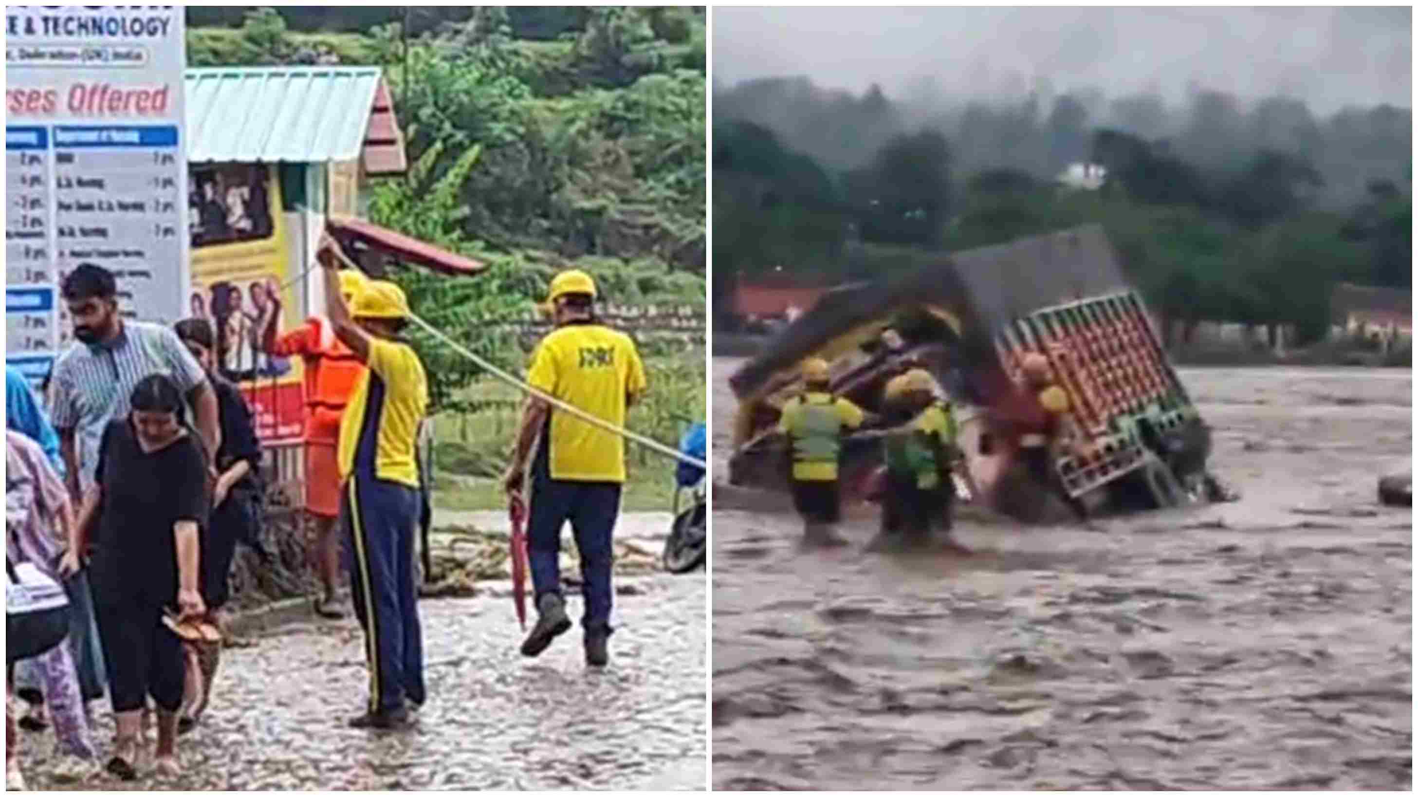 उत्तराखंड: देहरादून में भारी बारिश से तबाही, जलमग्न संस्थान से 200 छात्रों को बचाया गया