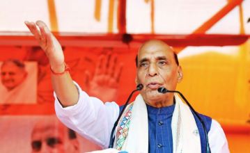 बिहार में दो-तिहाई बहुमत से सरकार बनाएगा राजग: राजनाथ सिंह का दावा