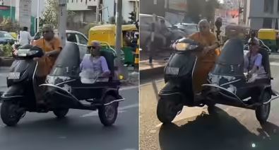 अहमदाबाद की ‘बाइकर दादियां’; 87 और 84 साल की उम्र में भी स्कूटर चलाने वाली बहनें इंटरनेट पर छाईं