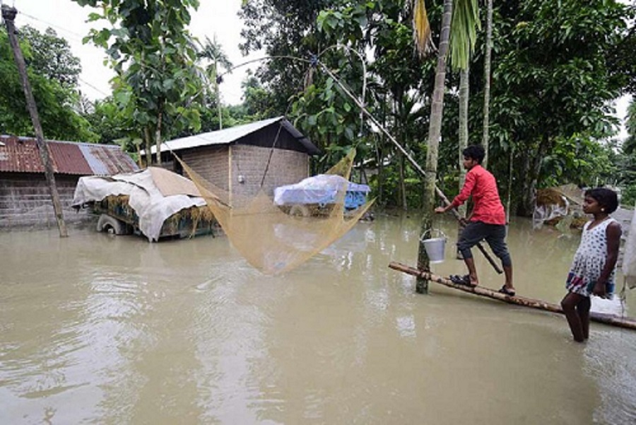 असम में बाढ़ का कहर, 15 की मौत, 43 लाख लोग प्रभावित, काजीरंगा नेशनल पार्क का 90 फीसदी हिस्सा डूबा