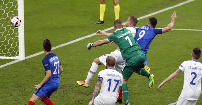 आईसलैंड को हराकर फ्रांस यूरो सेमीफाइनल में