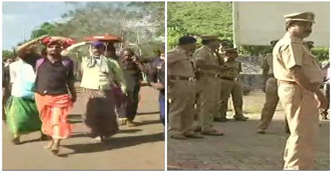 सबरीमाला मंदिर में महिला श्रद्धालु के रोकने पर पुलिस ने किया मामला दर्ज