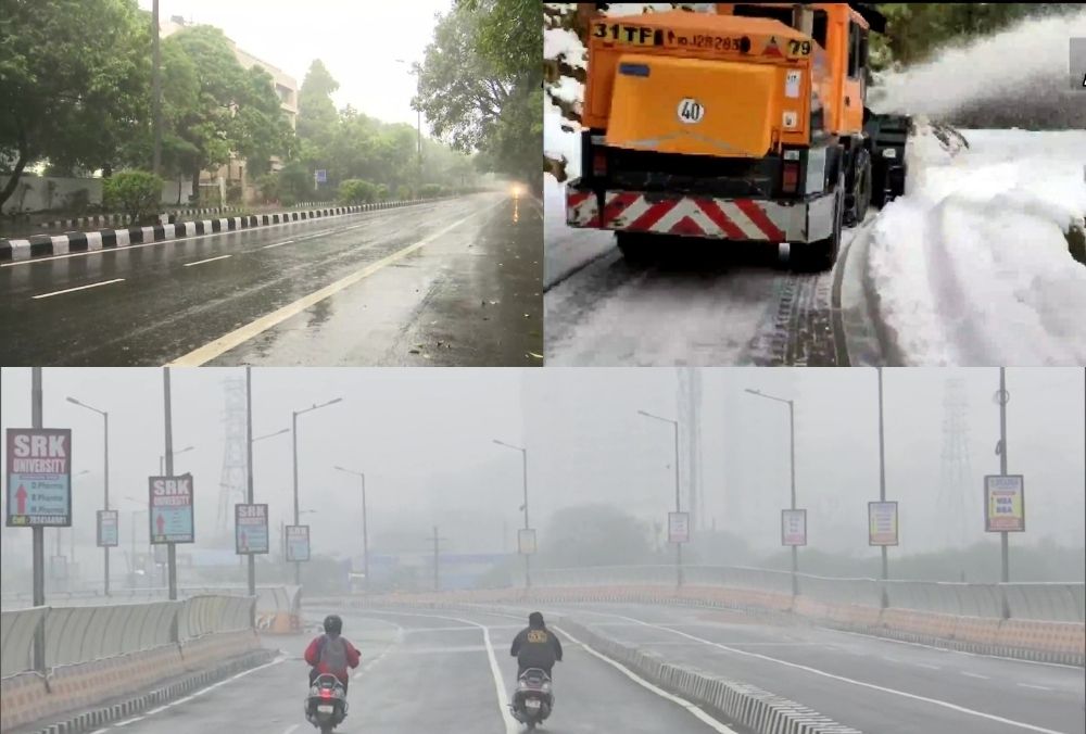 दिल्ली में लगातार बारिश तो जम्मू में बर्फबारी, जानें क्या है मौसम का मिजाज, देखें तस्वीरें