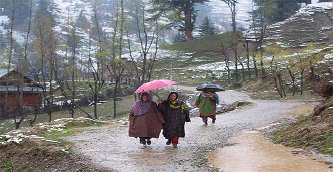 जम्मू—कश्मीर में हल्की बारिश ओर बर्फबारी की संभावना