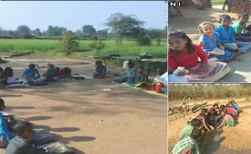 MP: 'मामा' के राज में मिड डे मील के नाम पर रोटी-नमक और नहर का पानी पीने को मजबूर मासूम