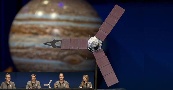 नासा का अंतरिक्षयान जूनो बृहस्पति की कक्षा में दाखिल