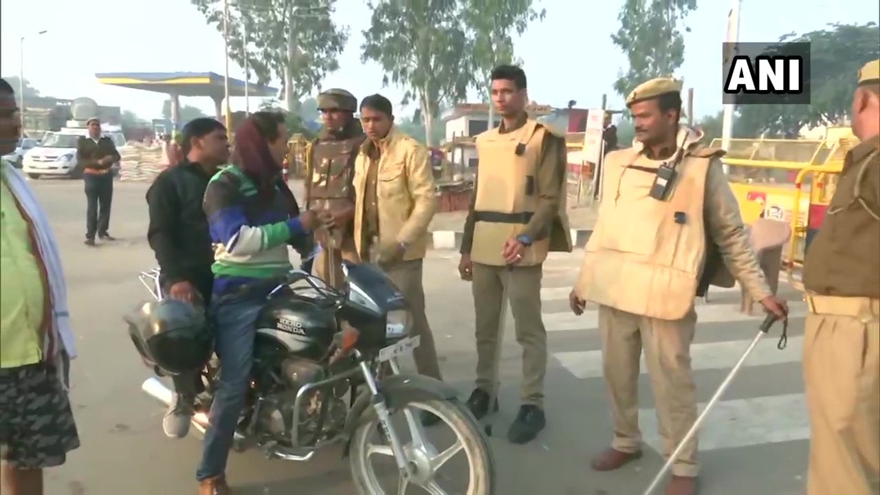 अयोध्या मामले में फैसले के दौरान उत्तर प्रदेश में सुरक्षा व्यवस्था सख्त