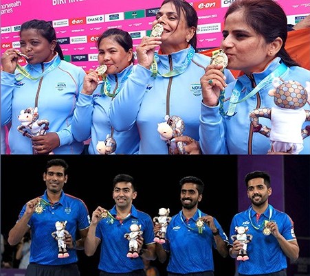 राष्ट्रमंडल खेल 2022 : भारतीय टेबल टेनिस खिलाड़ियों ने शानदार प्रदर्शन करते हुए जीता स्वर्ण पदक, बैडमिंटन खिलाड़ियों ने भी सिल्वर मेडल जीतकर बढ़ाई खुशी