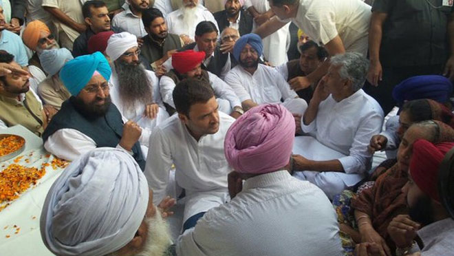 पंजाब दौरे पर राहुल ने कहा, संकट में है राज्य