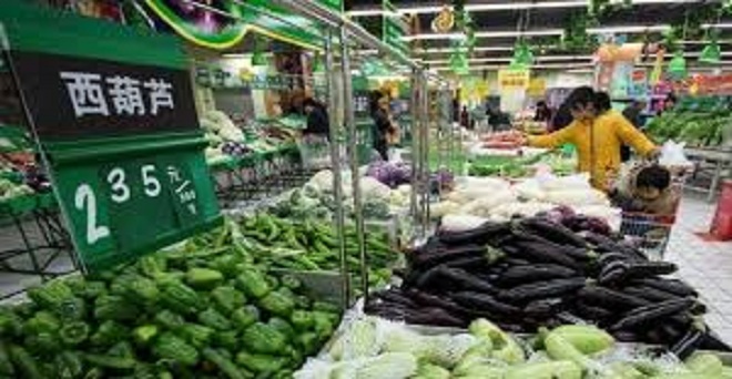 चीन में खाद्य कृषि उत्पादों के दामों में लगातार गिरावट