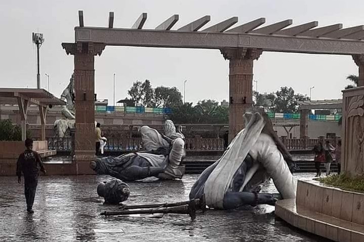 मध्य प्रदेश: उज्जैन के महाकाल लोक कॉरिडोर में तेज हवा के कारण गिरी 'सप्तऋषि' की 6 मूर्तियां; कांग्रेस ने घेरा