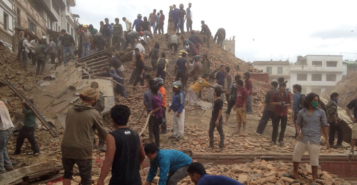 भूकंप ने मचाई नेपाल में तबाही