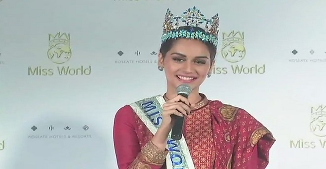 दिल्ली पहुंची मिस वर्ल्ड मानुषी, कहा- मेरे जीतने के बाद काफी चीजें बदल रही हैं