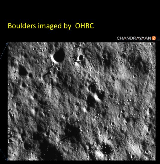 इसरो ने जारी की चंद्रयान-2 की नई तस्वीर, ऑर्बिटर के हाई रिजोल्यूशन कैमरे से ली गई चंद्रमा के सतह की तस्वीर