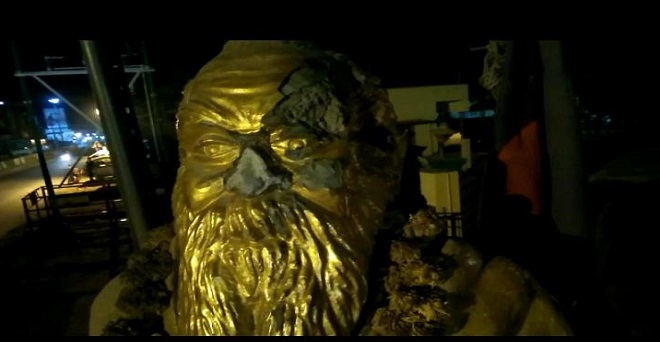 तमिलनाडु में पेरियार की मूर्ति तोड़ने का प्रयास, भाजपा कार्यालय पर फेंका पेट्रोल बम