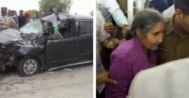 पीएम मोदी की पत्‍नी जसोदाबेन सड़क दुर्घटना में घायल, सिर पर आई चोट