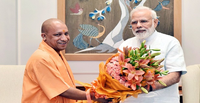 सीएम योगी ने की प्रधानमंत्री मोदी से मुलाकात