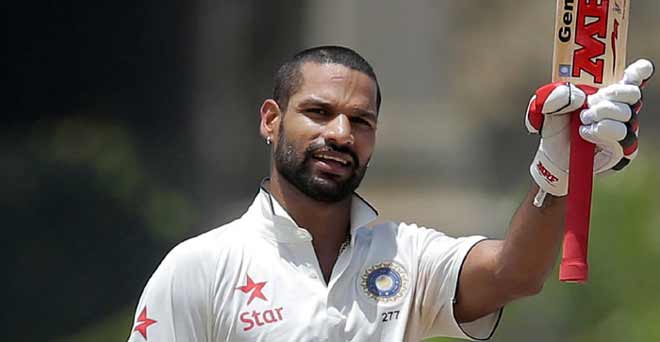 शिखर धवन बने टेस्ट मैच में लंच से पहले शतक लगाने वाले पहले भारतीय